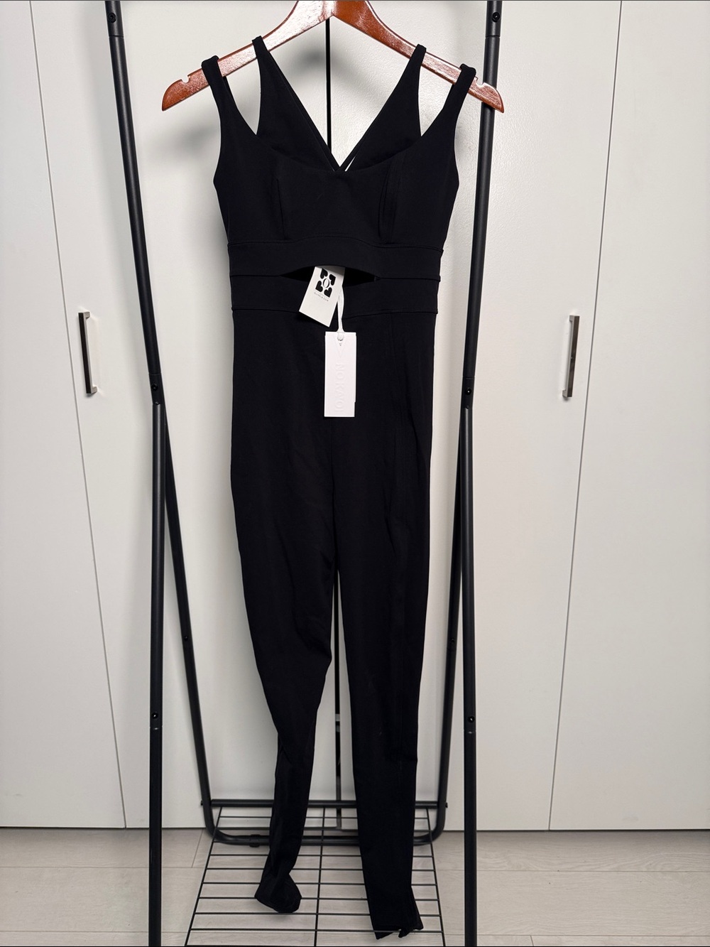 NWT NO KA OI Sleeveless Black activewear athleisure Jumpsuit deadstock